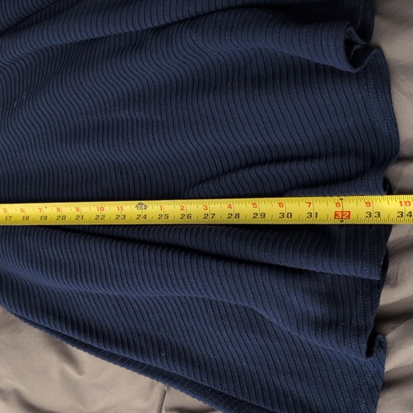 Annabella Blue Textured Mini Dress Size Large - Picture 10 of 10